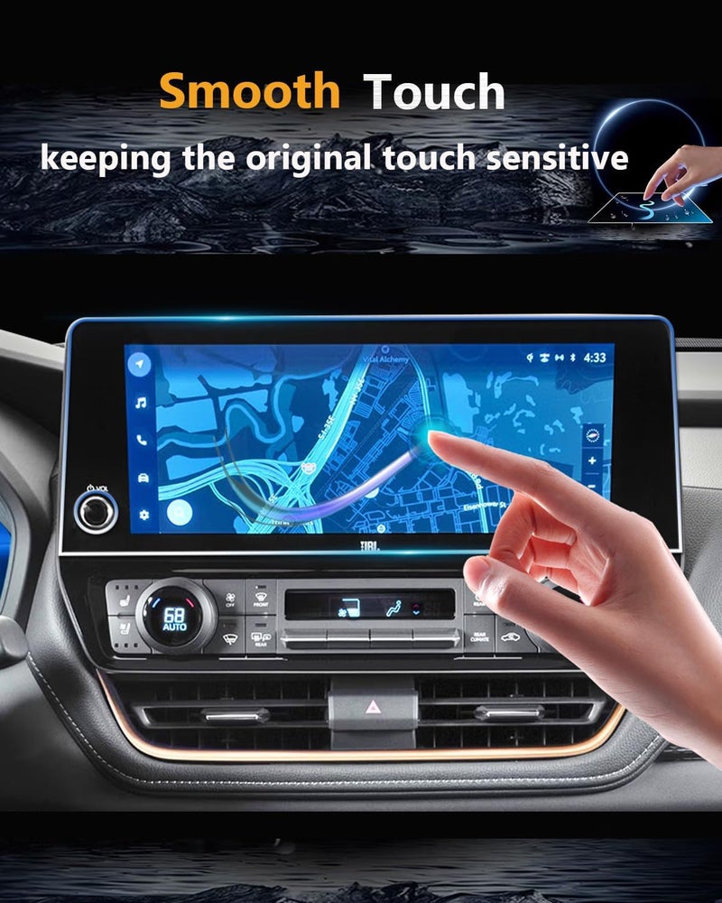 VIAROOM Screen Protector For Toyota Grand Highlander 2024-2026, Tempered Glass GPS Navigation Protective Film For Grand Highlander 2026 2025 2024 Accessories - 12.3 inch - Image 3